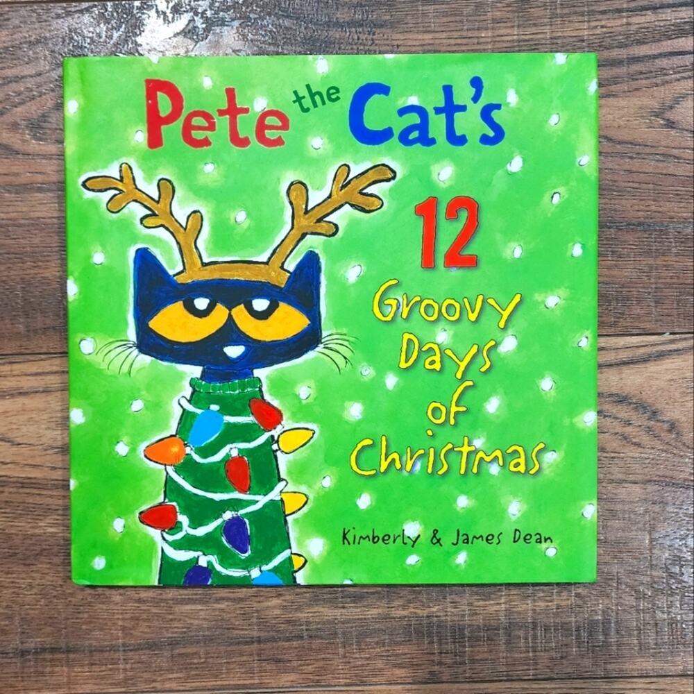Pete the Cat's 12 Groovy Days of Christmas Children's Hardcover Fiction Book